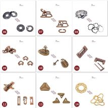 Wachsen die Intellekt Metall Puzzle Brain Teaser Spielzeug iq Spiele Kinder Erwachsene Puzzle ausgepackt Spielzeug