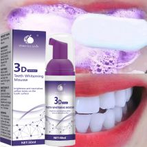 50 ml 3D Mousse Zahnpasta Zahnaufhellung Entfernen gelbe Zähne Reinigung Zahnfleck Oral Fresh Zahnpflegeprodukt 2024 Neu