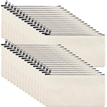 10/20/40PCS Sacchetti di tela con cerniera Sacchetti multifunzionali vuoti fai da te Sacchetti artigianali Sacchetti per matite Custodia per viaggi scolastici a casa