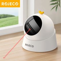 ROJECO Giocattolo automatico per animali domestici Giocattolo laser per gatti elettrico regolabile interattivo Giocattolo per gatti laser per stuzzicare intelligente per interni per forniture per cani