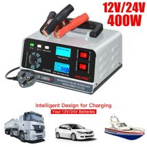 12V/24V Autobatterieladegerät 400W 260W Großes Batterieladegerät Automatischer intelligenter Reparaturtyp für Auto Motorrad SUV LKW