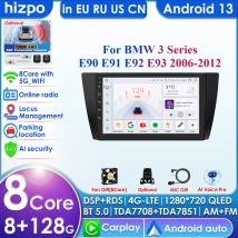 4G-LTE Carplay AI 9 pollici 2Din Android 12 autoradio GPS Multimedia per BMW serie 3 E90 E91 E92 E93 navigazione RDS Stereo GPS DSP