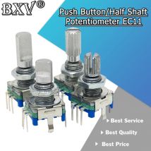 5PCS 20 Position 360 Grad Drehgeber EC11 W Push Button 5Pin Griff Lange 15/20MM mit EINEM Gebauten Druckschalter Neue