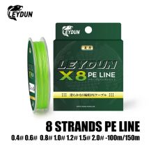 Żyłka wędkarska Leydun 8 pasm pleciona PE 150m japonia gładka żyłka multifilamentowa karp mucha drut wędkarski mocny splot 8X