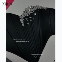 Xijun Sexy Satin Corset Sweetheart Shapewear Formal Evening Dresses Prom Dresses Fishbone Crystal Party Dresses 2025 Customized
