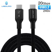 USB3.2 Gen2*2 Full Function Cable 20Gbps Type C to C Cable PD240W Supper Fast Charging For Phone Laptop MacBook Pro iPad iPhone