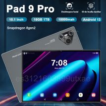 Tablet originale Pad 9 Pro da 10.1 pollici Android 13 Snapdragon 8gen2 Global 16GB + 1024GB 10000mah 5G Dual SIM WIFI HD Schermo