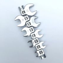 8 Stück 3/8 Zoll Antrieb Krähen fuß schlüssels atz metrisch verchromt Hahnenfuß schlüssel 10 bis 22mm