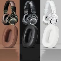 Kopfhörer Ohrpolster Schaumstoff Für Audio Technica ATH MSR7 M50X M40X SX1 Schwamm Kissen Abdeckungen Protein Leder Ohrpolster Ohr Kappen