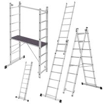Scala per ponteggi in alluminio KADAX 370cm