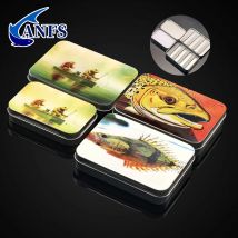 ANFS 1 Stück Metall-Tackle-Box, Aufbewahrungsbox für Fliegenfischen, hochwertige Design-Hakenorganisation, organisierte Tackle-Box, Angelgerät-Box