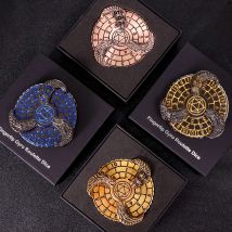 D+D Dadi della roulette giroscopica con punta delle dita in metallo per Dungeons and Dragons, dadi in metallo DND Spinner, set di dadi Dragon Compass per regali
