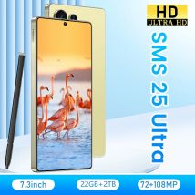 2025 Nuovo originale SMS 25 Ultra Telefoni cellulari Smartphone HD da 7,3 pollici 7800mAh 4G 5G Versione globale Cellulari Android 14 Cellulare