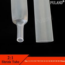 1 ~ 10 m 2:1 Transparenter Schrumpfschlauch Durchmesser 0,6 mm ~ 80 mm Polyolefin-Schlauch Sleeving Wrap Wire Repair DIY Kabelschutz