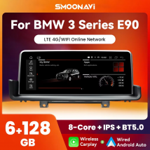 Wireless Carplay 6G 128G IPS Schermo Android 14 Lettore multimediale per auto per BMW E90 E91 E92 E93 2005-2012 Idrive 4G Wifi GPS DSP