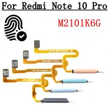 Original For Xiaomi Redmi Note 10 Pro Home Return Key Menu Power Ribbon Button Fingerprint Sensor Flex Cable Note10Pro M2101K6G