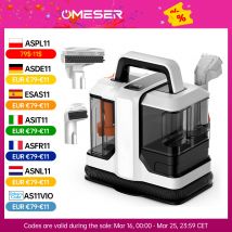 OMESER 750W 15KPa Pulitore per Tappeti Portatile con Funzione Spray e Aspirazione, per Lavaggio e Pulizia di Macchie su Pavimenti, Divani e Accessori Auto