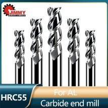 Utensile per fresatura in acciaio al carburo Hrc55 ​ Fresa da 1-20 mm Fresa piatta a 3 flauto per lega di alluminio e legno