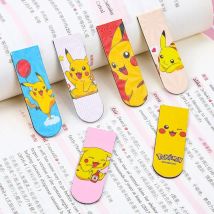 Anime Cartoon Niedlicher Weicher Magnet-Buchhalter für Pokemon Pikachu Magnetisches Lesezeichen Lerngeschenke für Kinder