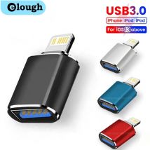 Elough Adapter USB3.0 na Lightning OTG do iPhone iPad Szybkie ładowanie Oświetlenie Adapter męski na USB żeński do ios 13 above