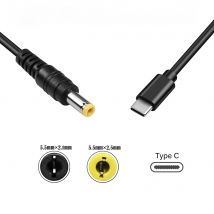 Cavo caricabatterie USB C PD tipo C maschio a DC5.5x2.1 5.5x2.5mm 9V 12V 15V 20V Cavo di alimentazione per router Altoparlante CCTV Camera LED