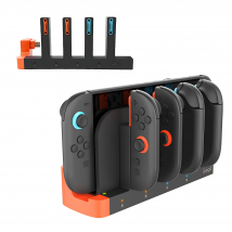 4-in-1-Ladestation für Switch 2 Joy-Con – PG-SW2185, lädt linke und rechte Controller, Mini-Controller-Ladestation