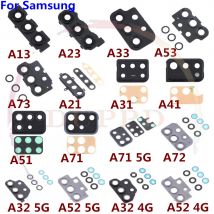 Per Samsung A13 A23 A33 A53 A73 A21 A31 A41 A51 A71 A32 A52 A72 4G 5G Obiettivo della fotocamera posteriore Copertura del telaio Custodia posteriore Parte in vetro