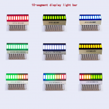 10 pz Display A LED Multi-Colore Bargrafico Luce 10 Segmenti Rosso Blu Giallo Bianco Verde Singolo Colore Batteria Livello Bar Grafico FAI DA TE