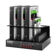Custodia per disco rigido a 4 alloggiamenti Sata a USB 3.0 Multi-Bay esterno da 2,5 e 3,5 pollici HDD SDD Docking Station Moltiplicazione della scatola del disco rigido