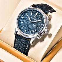 PAGANI DESIGN 2024 neue 40 MM Military Stil Männer Sport Quarzuhr VK63 Edelstahl Saphir Wasserdichte Chronograph uhr