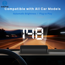 KWHUD Display Head-up HUD per Auto, Tachimetro Digitale GPS Universale, Proiettore su Parabrezza, Dispositivo Elettronico Auto Plug&Play
