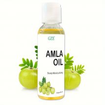 Olio per capelli GZE Amla per lucentezza sana e cuoio capelluto idratato, olio per capelli indiani per uomini e donne, bioolio per capelli