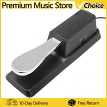 Sustain-Pedal mit Polaritätsschalter für MIDI-Keyboard Synth Digitalpianos E-Piano Trommel Musikinstrumentenzubehör