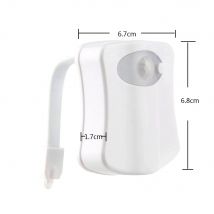 HOMEFISH Wireless Motion Sensor LED Night Light RGB 8 Colors Toilet Bathroom Atmosphere Colorful Lamp Sensor LED Night Lights