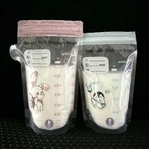 40er-Pack 150 ml BPA-freie Milchaufbewahrungsbeutel, sichere Muttermilch- und Babynahrungs-Gefrierschrankbeutel für einfaches Füttern