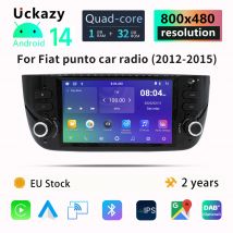 1 Din Android 14 autoradio per Fiat/Linea/Punto evo 2012-2015 Multimedia navigazione GPS Stereo Audio Head Unit schermo Carplay 4G