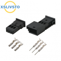 1–50 Sets 3-poliger Auto-Stereo-Stecker, Auto-Lautsprecher-Stecker, Höhen- und Regensensor-Buchse für VW BMW 1718346 -1 1- 968700 -1 1355620 -1