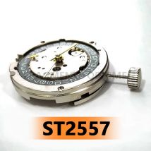 Neues St2557-Uhrwerk, dreipoliges halbautomatisches mechanisches Uhrwerk, 2557 gmt, 9-Punkt-Uhrenzubehör für kleine Sekunde