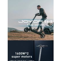 JOYOR E6-S Electric Scooter 1600W*2  Scooter Dual Motor Anti-skid Off Road Pneumatic Tire 60V 31.5Ah 80km Range 80km/h eScooter