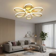 Modern LED Six Petal Flower Design Ceiling Lamp for Bedroom Living Room Restaurant Corridor Chandelier Luster Lighting Fixture