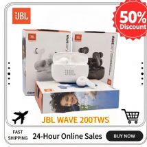 Oryginalne słuchawki bezprzewodowe JBL Wave 200TWS z redukcją szumów, słuchawki HiFI sportowe, słuchawki douszne JBL Wave 200