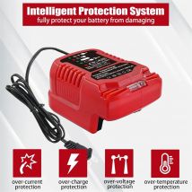 Batteria portatile agli ioni di litio 100V-240V Mini caricatore compatto per sostituzione batteria al litio Milwaukee 18V per caricabatteria M18 18V