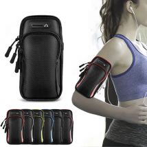 Borsa da braccio per telefono con Jack per cuffie borsa da corsa sportiva traspirante impermeabile