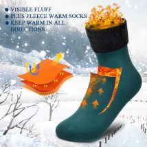 Winter Warme Socken Pack Einfarbig Verdicken Socken Halten Warme Schnee Stiefel Samt Bequeme Herren Damen Hause Boden Socke