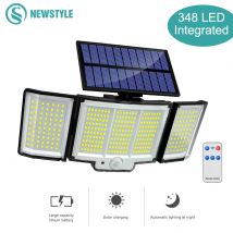 Lampa słoneczna Zewnętrzna 328/348 LED Zintegrowany super jasny czujnik ruchu Duża moc IP65