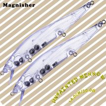 Magnisher 10PCS/LOT Shallow Diving Minnow DIY Baits Classic Hard Artificial Fishing Lures Unpainted Baits Wobble Blanks Lure