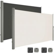 Tenda laterale retrattile per esterni, patio, piscina, idrorepellente, giardino, terrazza, parasole, schermo, divisorio per la privacy, recinzione antivento