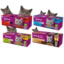 Karma dla kotów Whiskas MIX w galaretce 85g zestaw 4x40szt