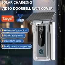 Tuya Doorbell with Solar Rain Cover Camera Wireless Video Doorbell Wifi PIR Human Body Sensing Outdoor Door Bell Video Intercom