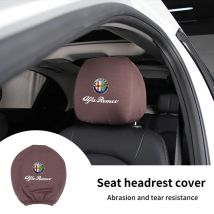 Seggiolino auto Poggiatesta Copertura Anti-Sporco Elastico Auto Interni Prodotti Per Alfa Romeo Giulietta 159 147 156 166 Mito Giulia Stelvio
